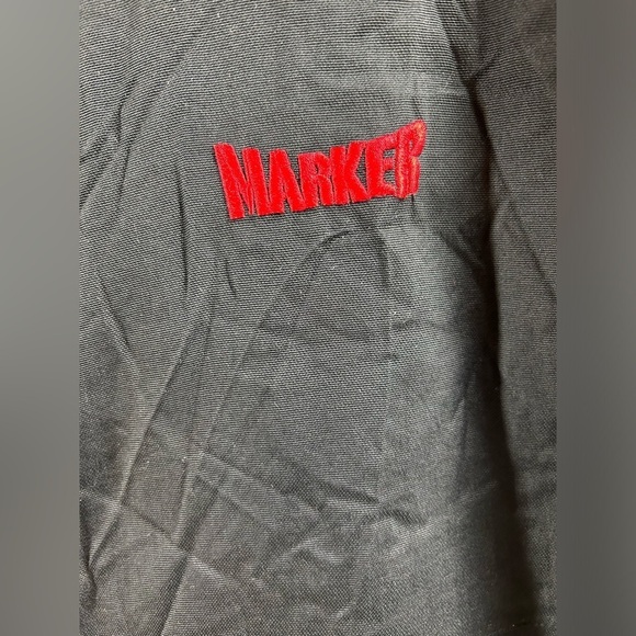 MARKER Ski Jacket Full Zip Pockets Hood Black Medium Snowboard Skiing Outdoors - Picture 7 of 15